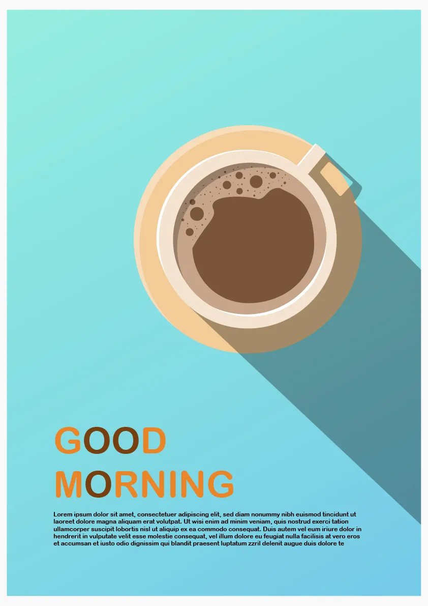 Coffee Poster Digital Illustration